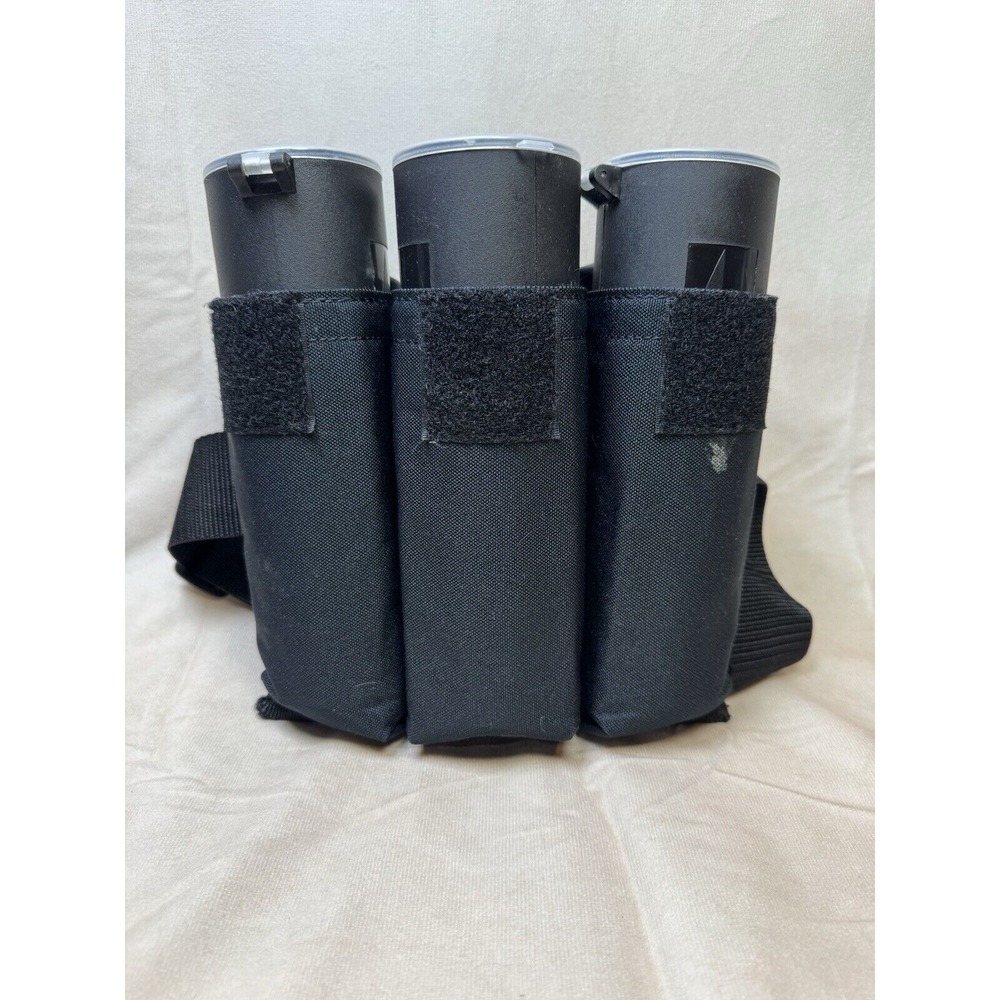 32 DEGREES 3‎ POD PACK HARNESS + (3) VIEWLOADER PODS -FULL of PAINTBALLS-OG USED
